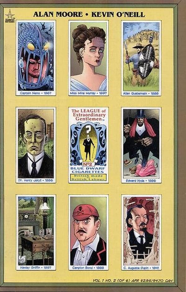 The League of Extraordinary Gentlemen #2 cover