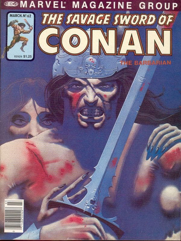 The Savage Sword of Conan #62 cover