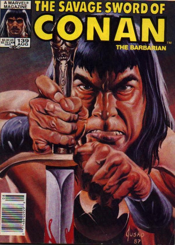 The Savage Sword of Conan #139 cover
