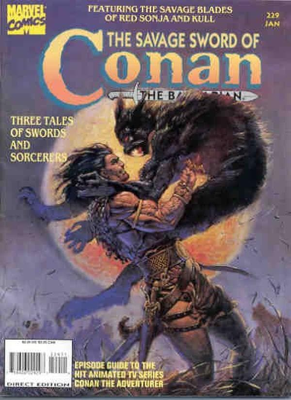 The Savage Sword of Conan #229 cover