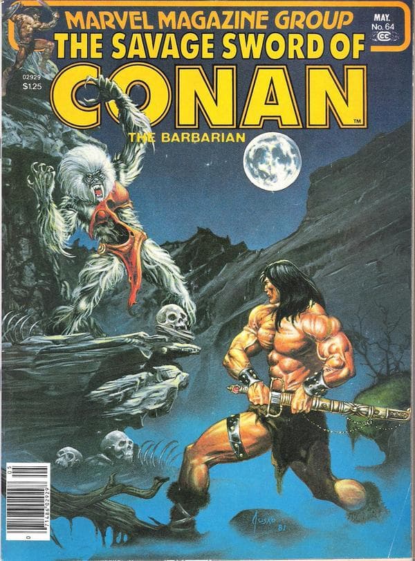 The Savage Sword of Conan #64 cover