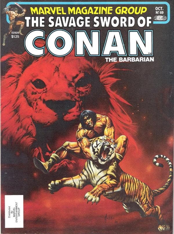 The Savage Sword of Conan #69 cover