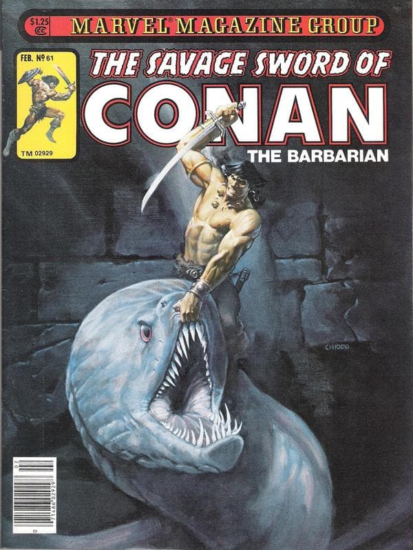The Savage Sword of Conan #61 cover