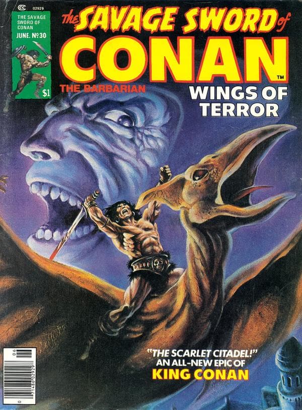 The Savage Sword of Conan #30 cover