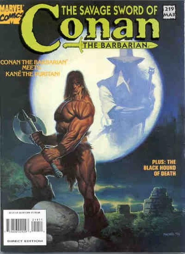 The Savage Sword of Conan #219 cover