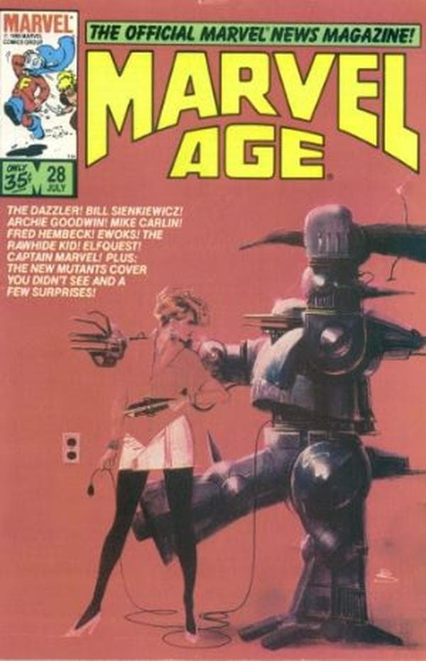 Marvel Age #28 cover