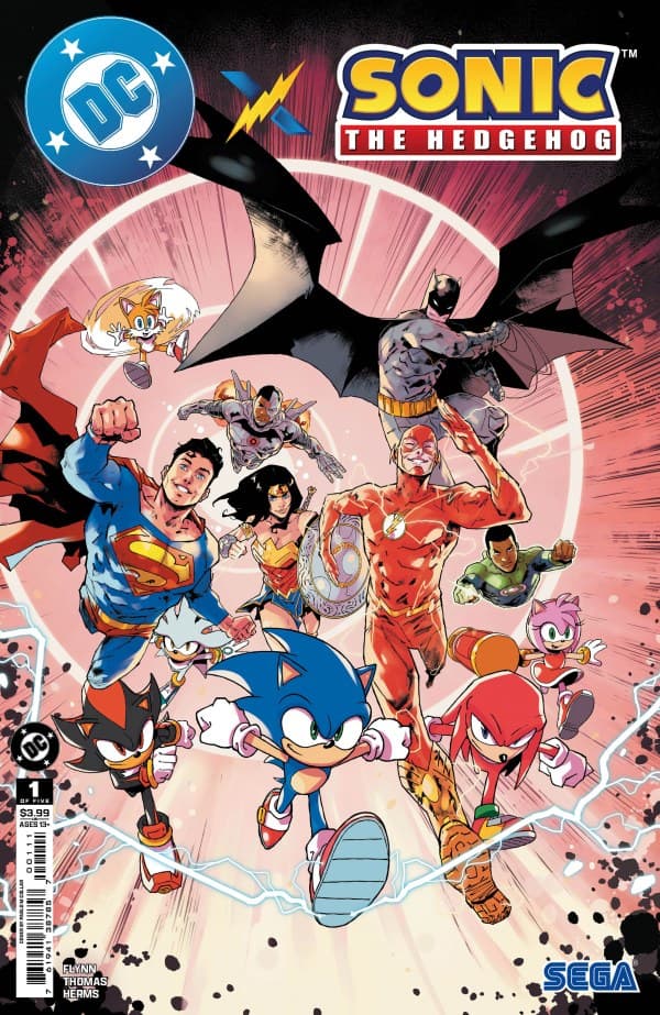 DC x Sonic the Hedgehog #1 cover