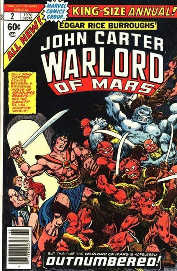 John Carter Warlord of Mars Annual #2 cover