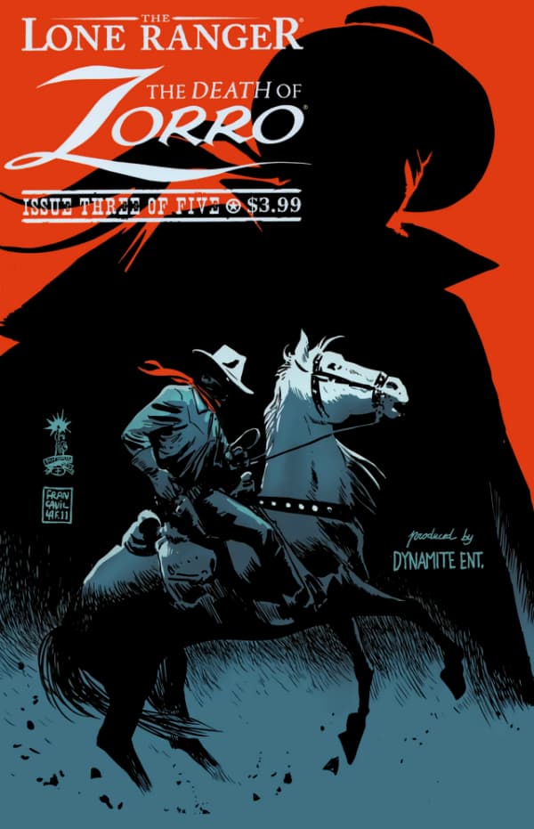 The Lone Ranger & Zorro: The Death of Zorro #3 cover