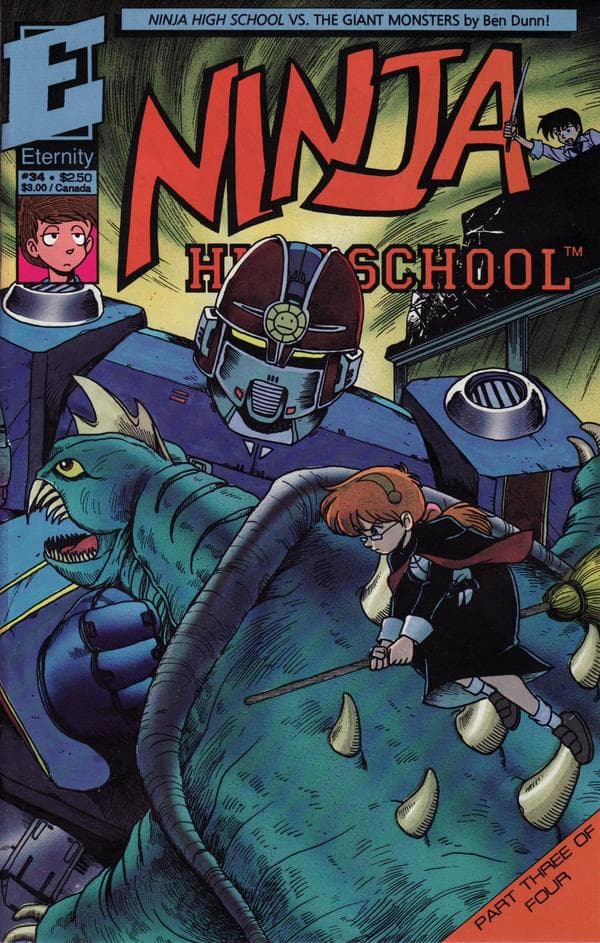 Ninja High School #34 cover