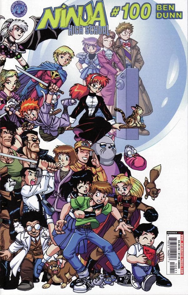 Ninja High School #100 cover