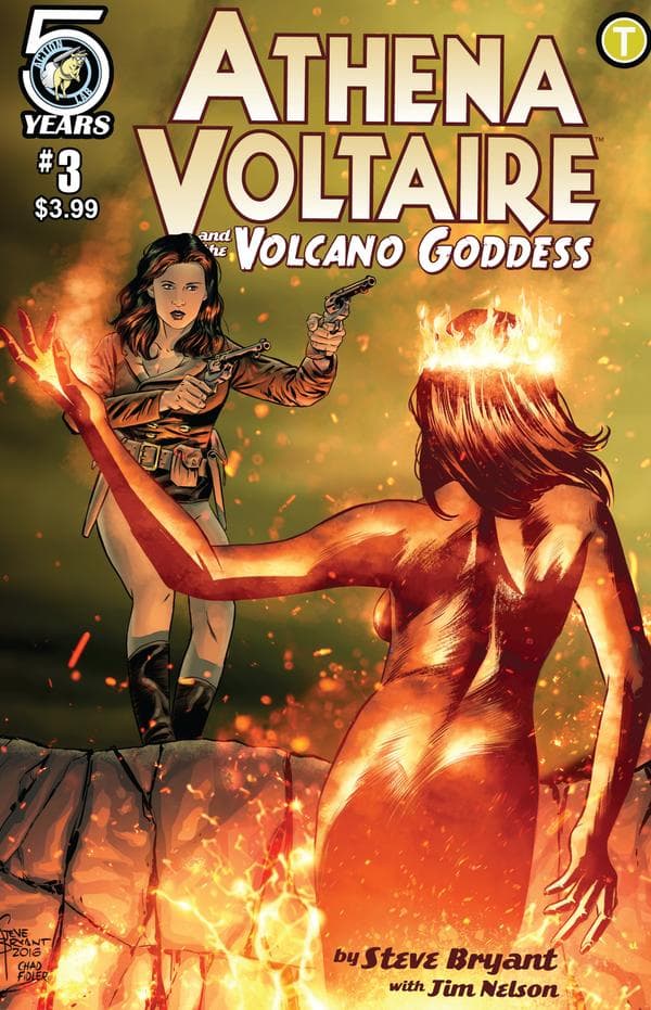Athena Voltaire and the Volcano Goddess #3 cover