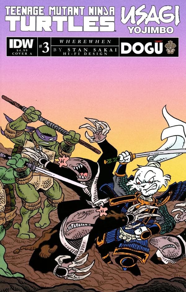 Teenage Mutant Ninja Turtles / Usagi Yojimbo: Wherewhen #3 cover