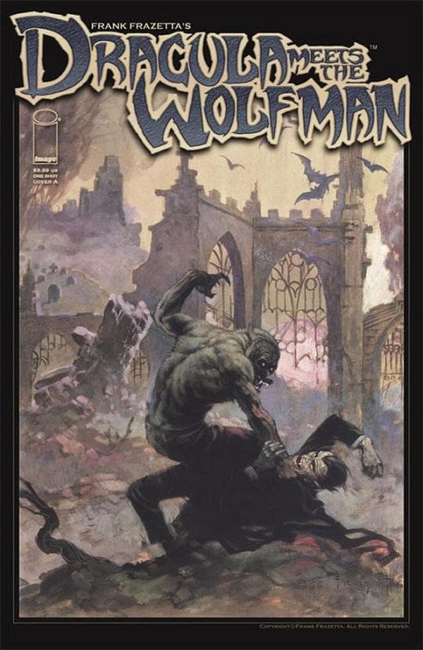 Frank Frazetta's Dracula Meets the Wolfman