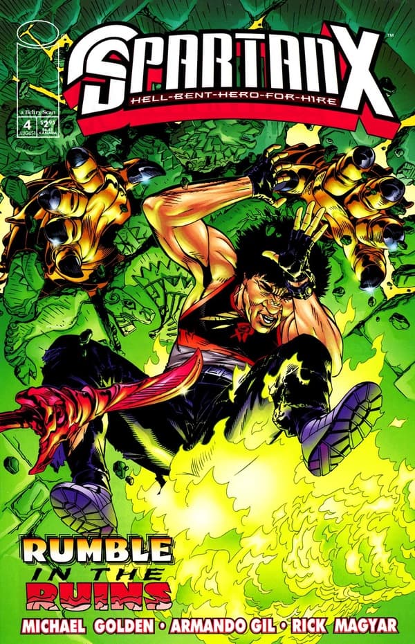 Jackie Chan's Spartan X: Hell-Bent-Hero-For-Hire #4 cover