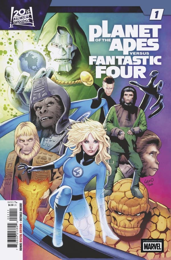 Planet of the Apes vs. Fantastic Four #1 cover