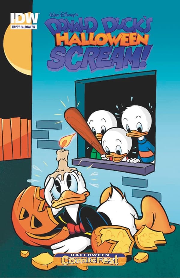 Donald Duck's Halloween Scream cover — © IDW Publishing