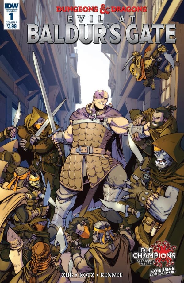 Dungeons & Dragons: Evil at Baldur's Gate cover — © IDW Publishing