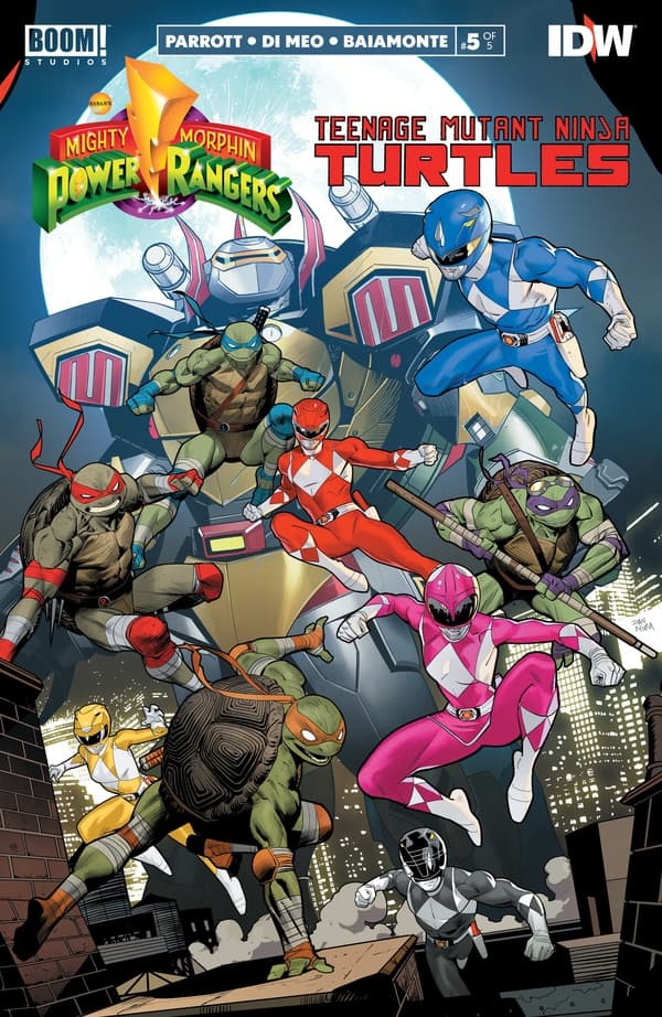 Mighty Morphin Power Rangers/Teenage Mutant Ninja Turtles #5 cover