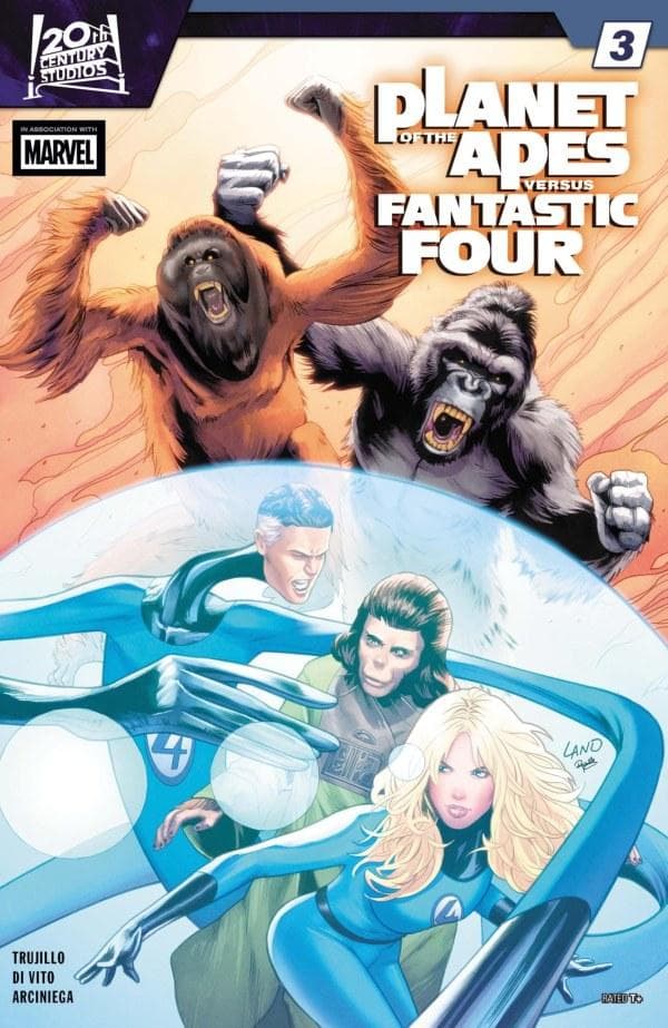 Planet of the Apes vs. Fantastic Four #3 cover