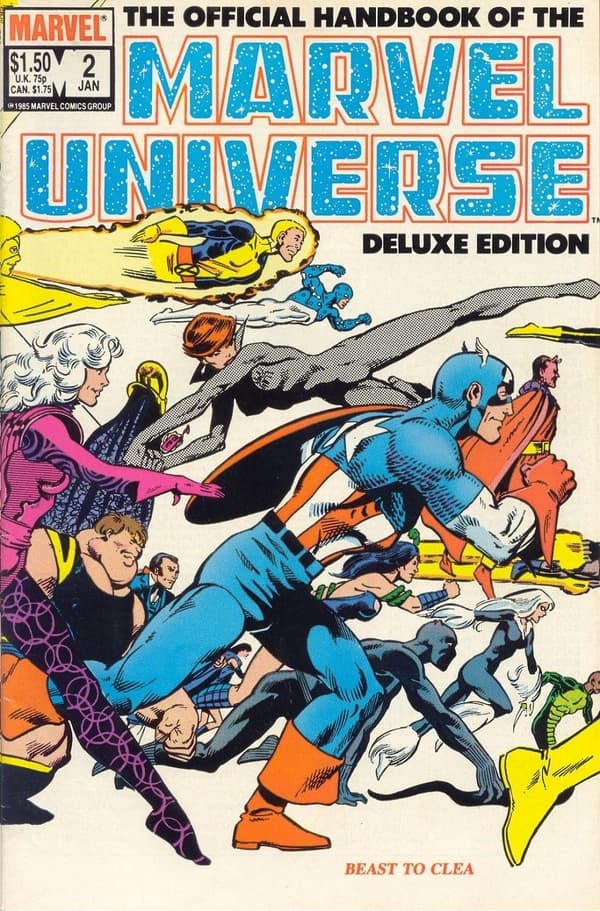 The Official Handbook of the Marvel Universe #2 cover