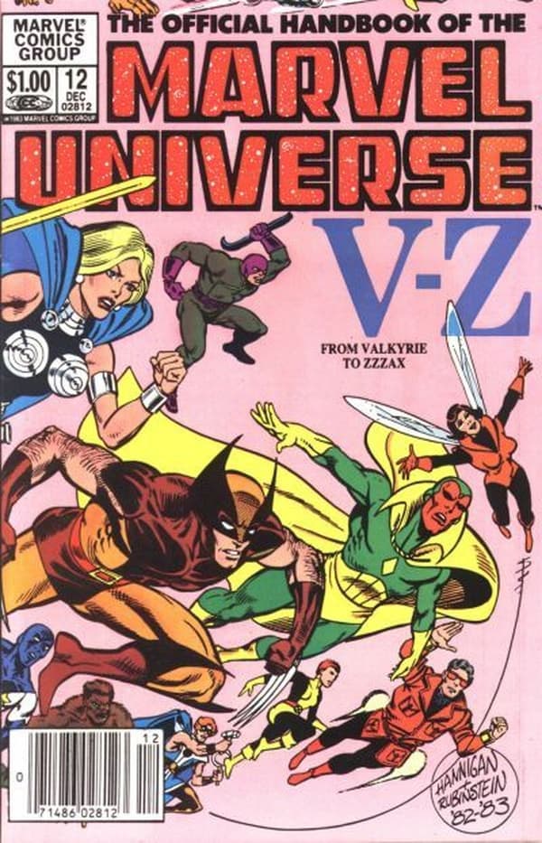 The Official Handbook of the Marvel Universe #12 cover