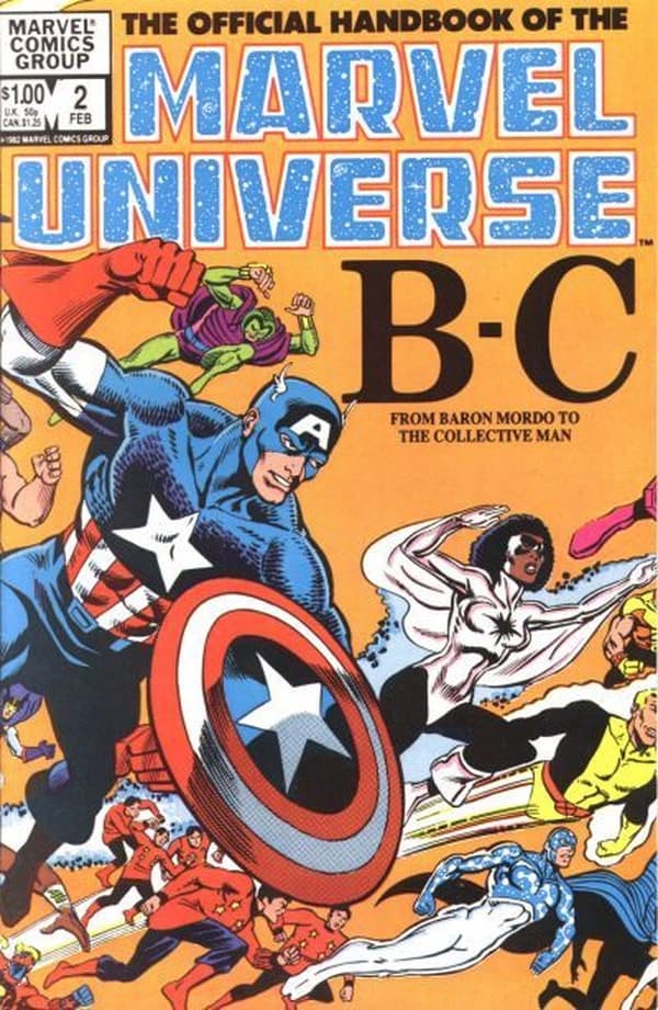 The Official Handbook of the Marvel Universe #2 cover