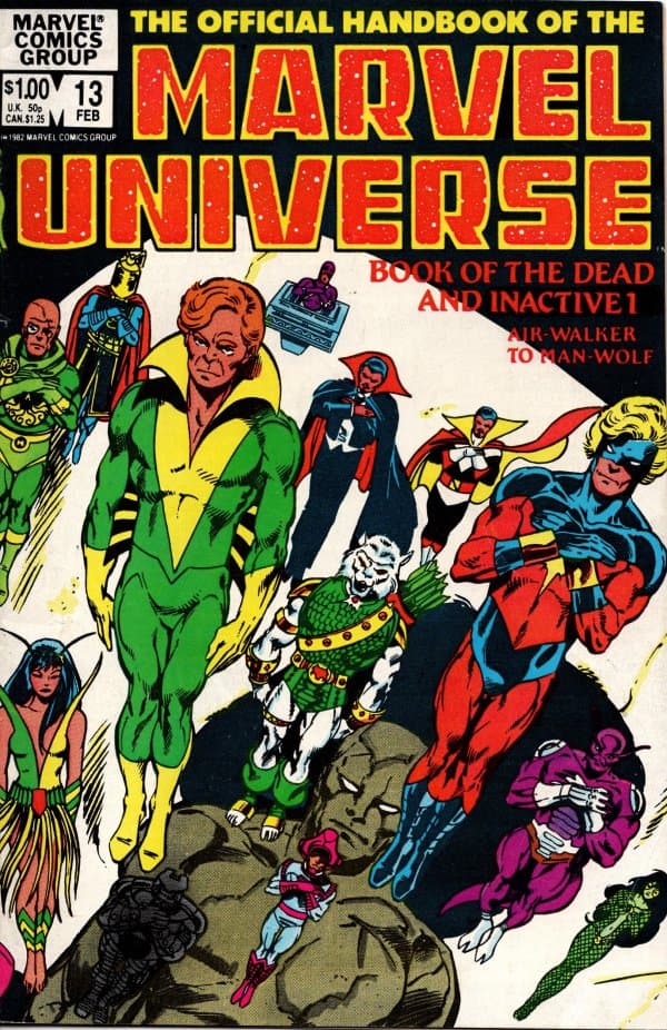 The Official Handbook of the Marvel Universe #13 cover