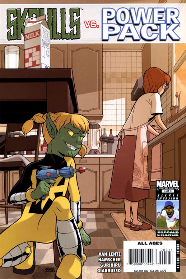 Skrulls vs. Power Pack #3 cover
