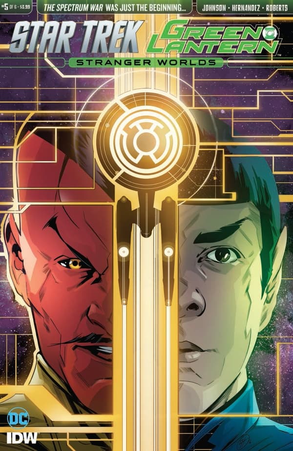 Star Trek/Green Lantern #5 cover
