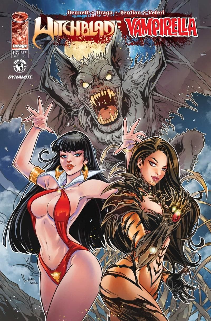 Witchblade / Vampirella cover — © Image Comics
