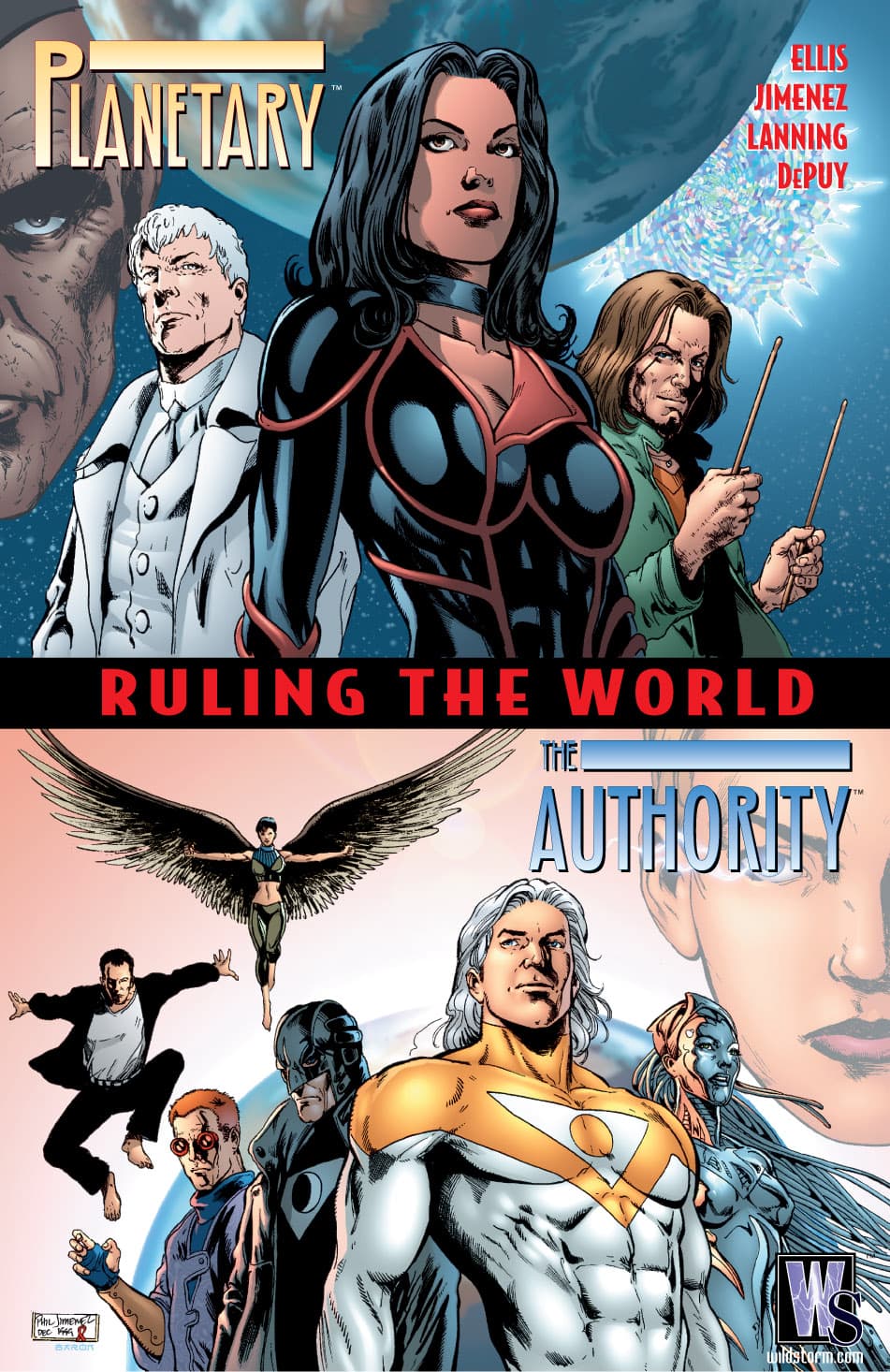 Planetary / The Authority: Ruling the World cover — © DC Comics