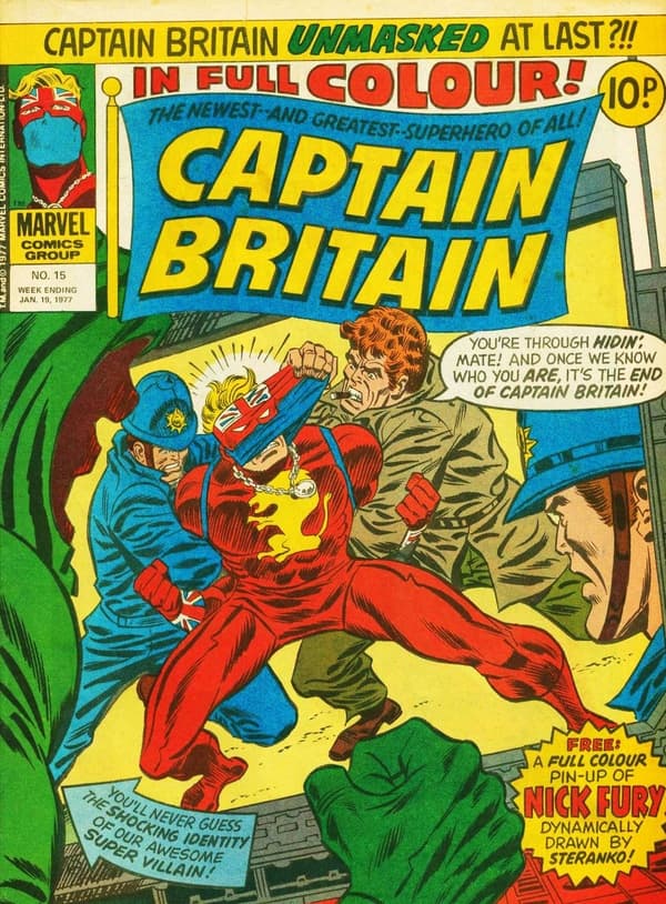 Captain Britain #15 cover