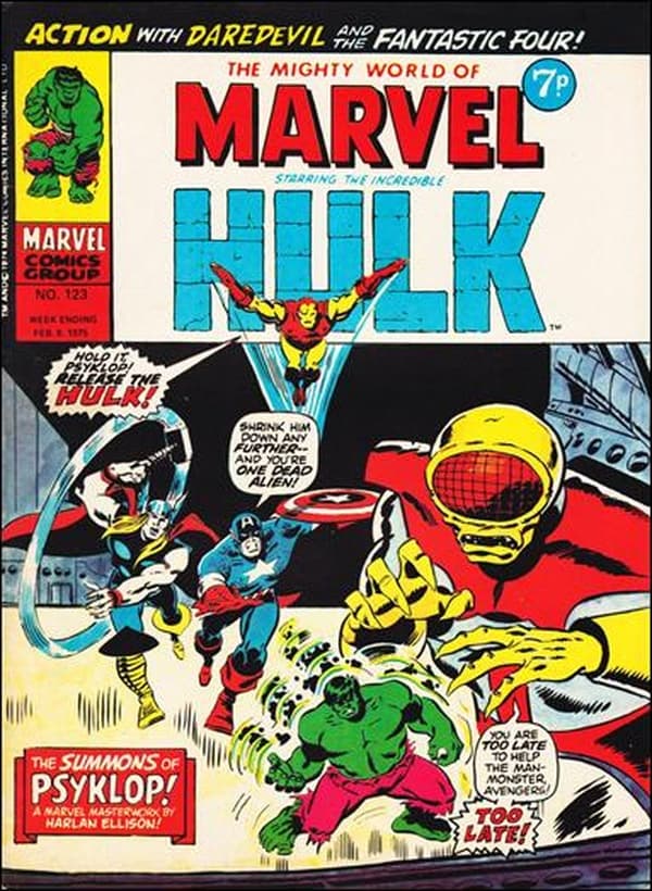 The Mighty World of Marvel #123 cover