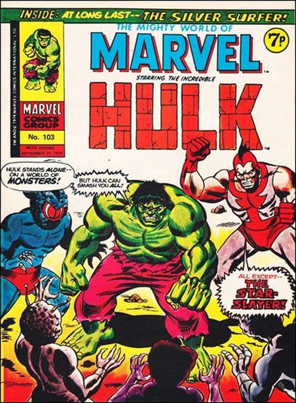 The Mighty World of Marvel #103 cover