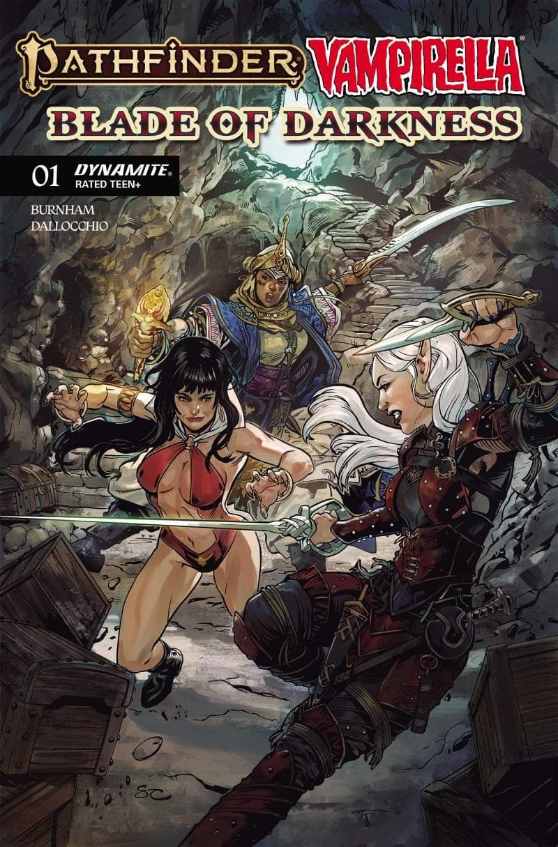 Pathfinder / Vampirella: Blade of Darkness cover — © Dynamite Entertainment