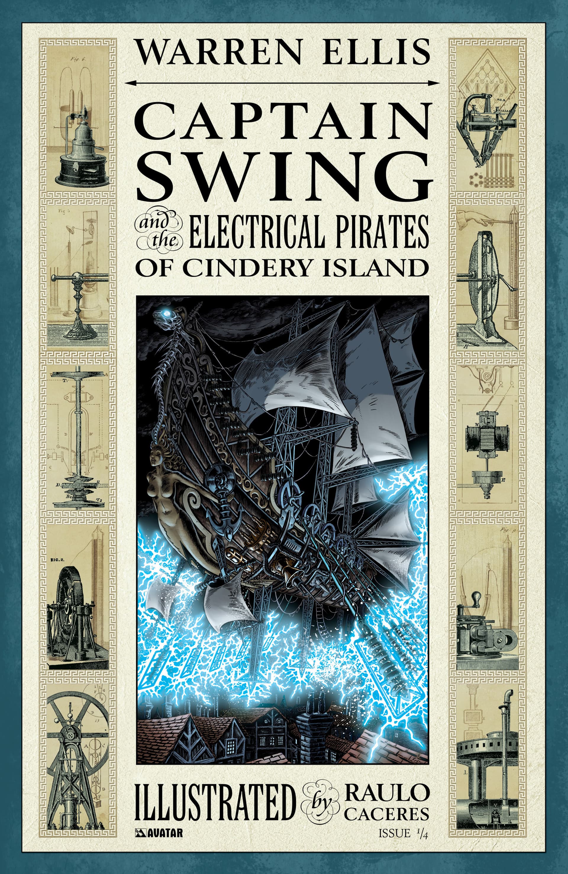 Captain Swing and the Electrical Pirates of Cindery Island #1 cover