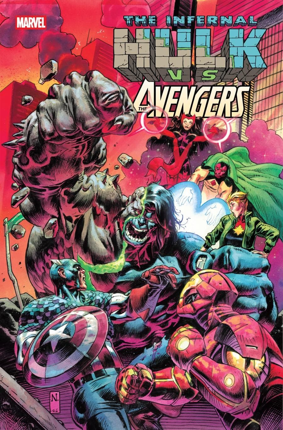 Infernal Hulk vs. Avengers cover — © Marvel Comics